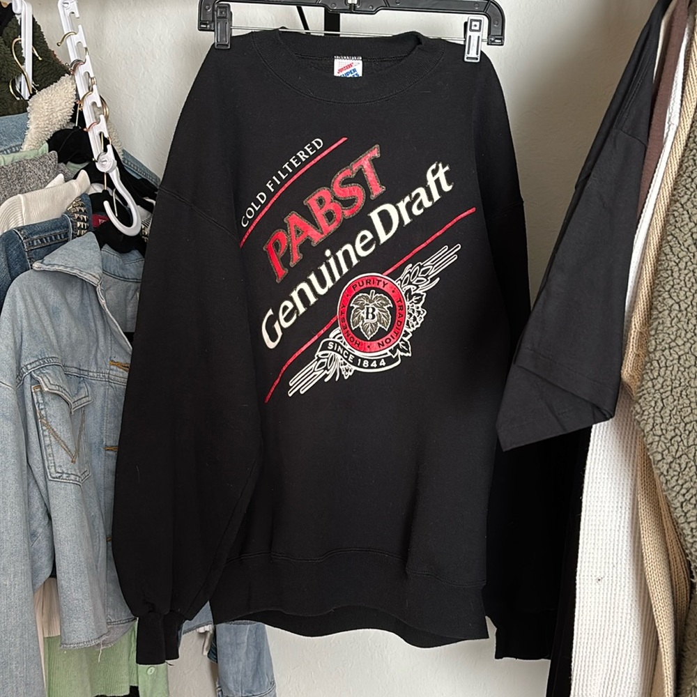 Vintage Pabst Genuine draft crewneck sweater
